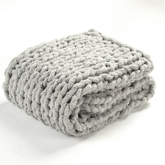 Lush Decor Other - 40"x50" Hygge Soft Cozy Chunky Knitted Throw Blanket Gray - Lush Décor